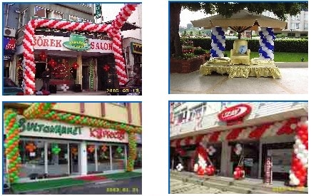 istanbul zincir balon süslemesi